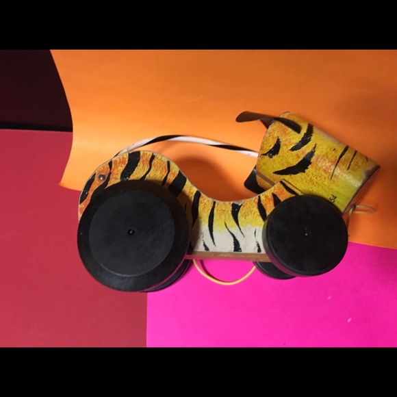 FISHER PRICE 60”s Tawny Tiger Pull Toy #654 - Picture 4 of 16